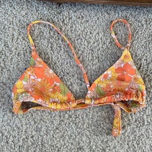 never worn floral triangle bikini top